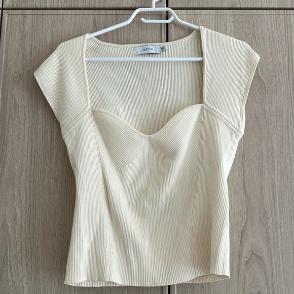 Greylin Glacie Sweetheart Rib Knit Top - Picture 1 of 6